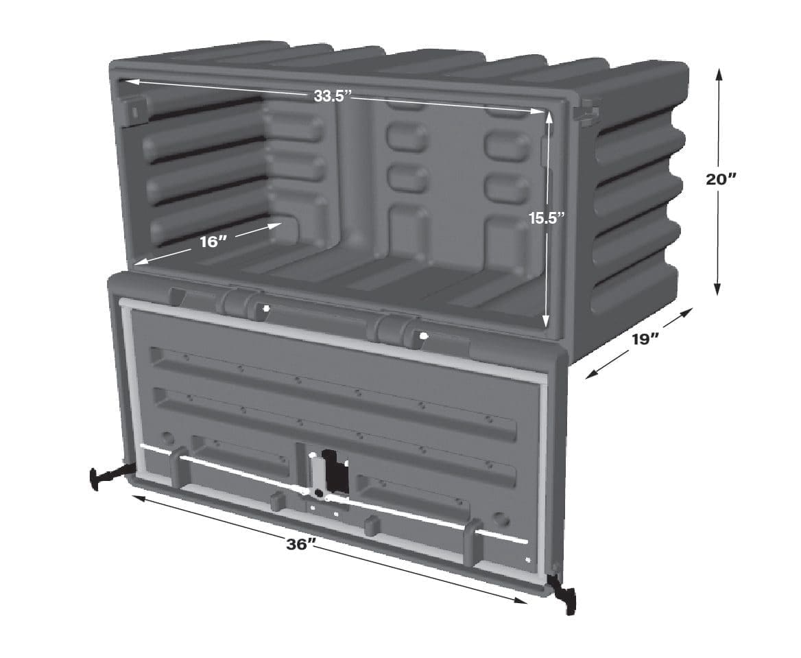 La caja de herramientas de camión de alta resistencia: Libre de sudor,  fugas, grietas, óxido y pintura